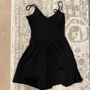 Black Sleeveless Romper / Skort Dress
